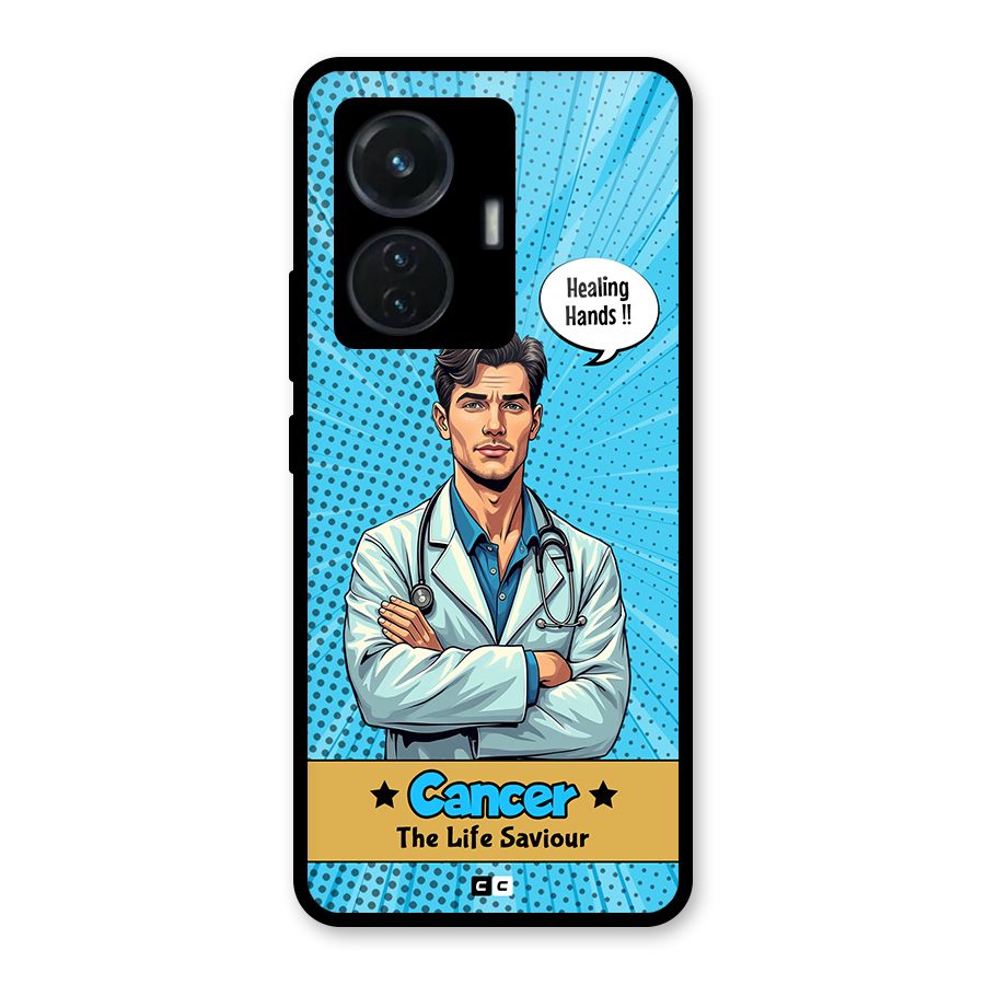 Saviour Cancer Glass Back Case for Vivo T1 44W