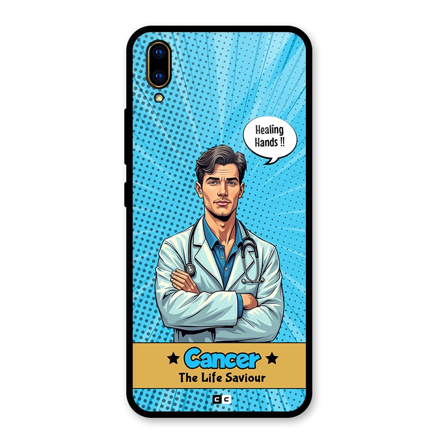Saviour Cancer Glass Back Case for Vivo V11 Pro