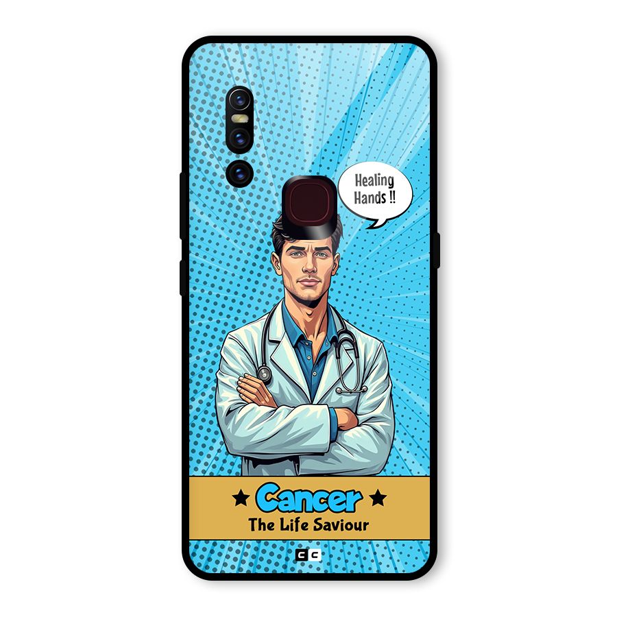 Saviour Cancer Glass Back Case for Vivo V15