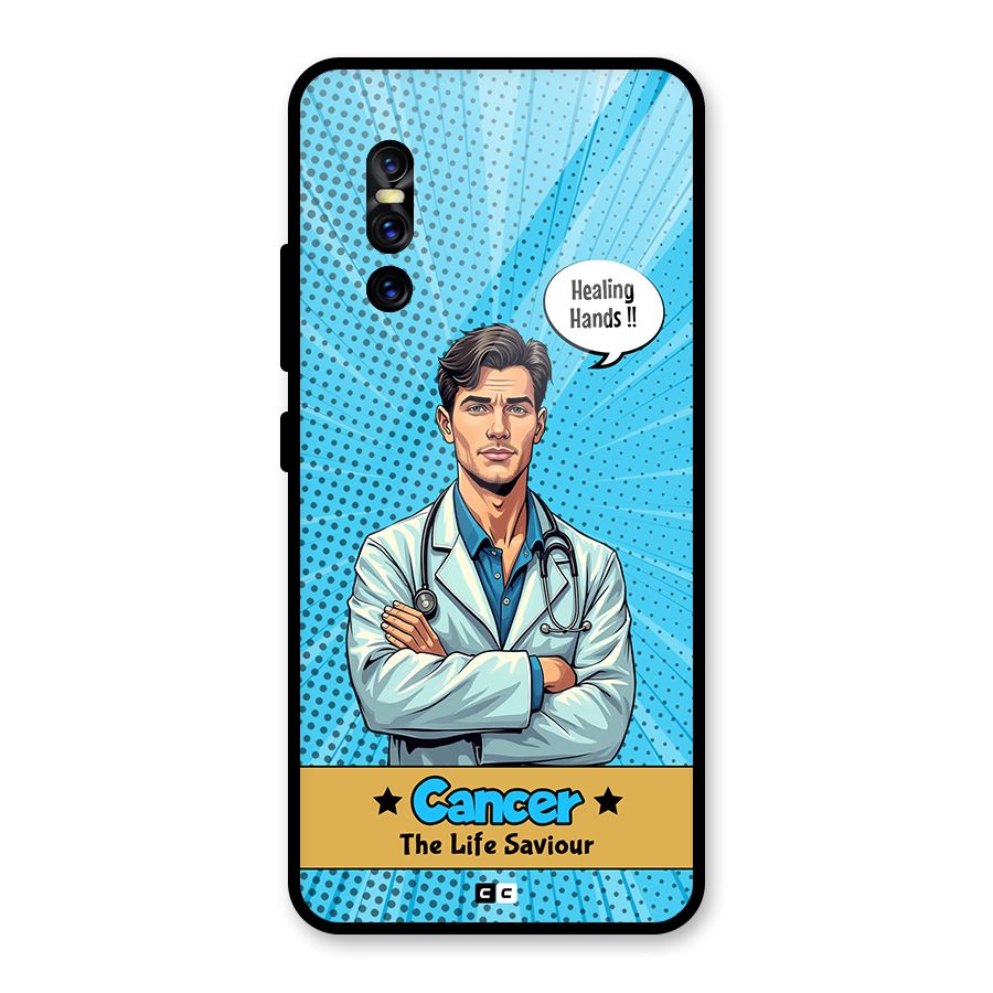 Saviour Cancer Glass Back Case for Vivo V15 Pro