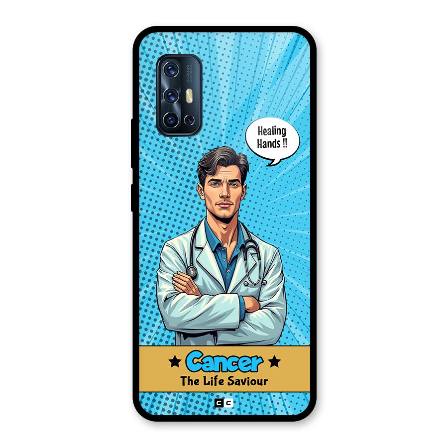 Saviour Cancer Glass Back Case for Vivo V17