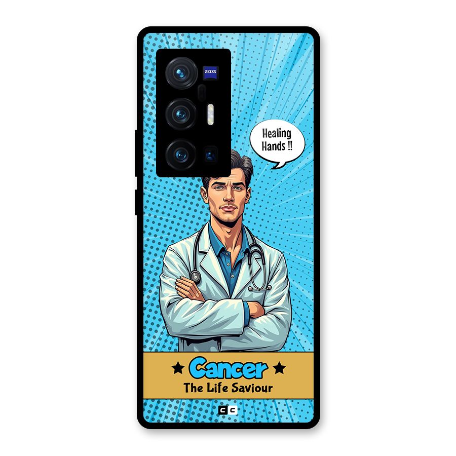 Saviour Cancer Glass Back Case for Vivo X70 Pro Plus