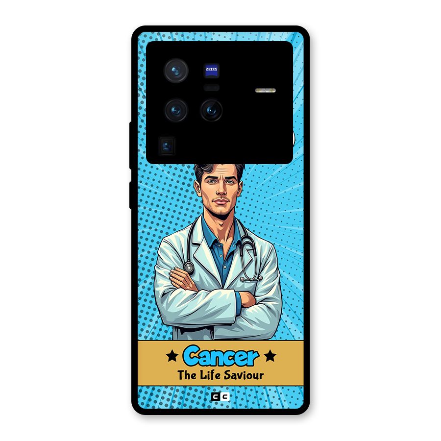 Saviour Cancer Glass Back Case for Vivo X80 Pro