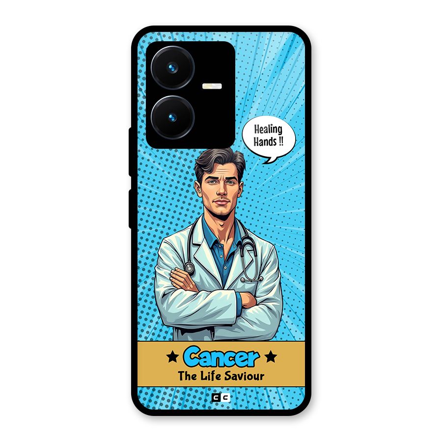 Saviour Cancer Glass Back Case for Vivo Y22