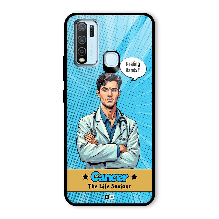 Saviour Cancer Glass Back Case for Vivo Y30