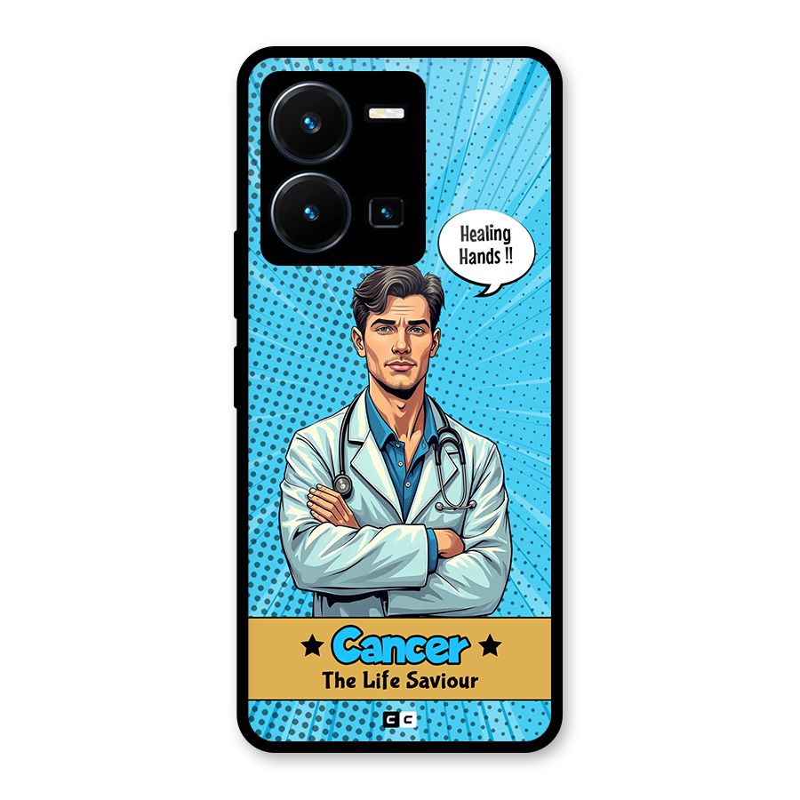 Saviour Cancer Glass Back Case for Vivo Y35