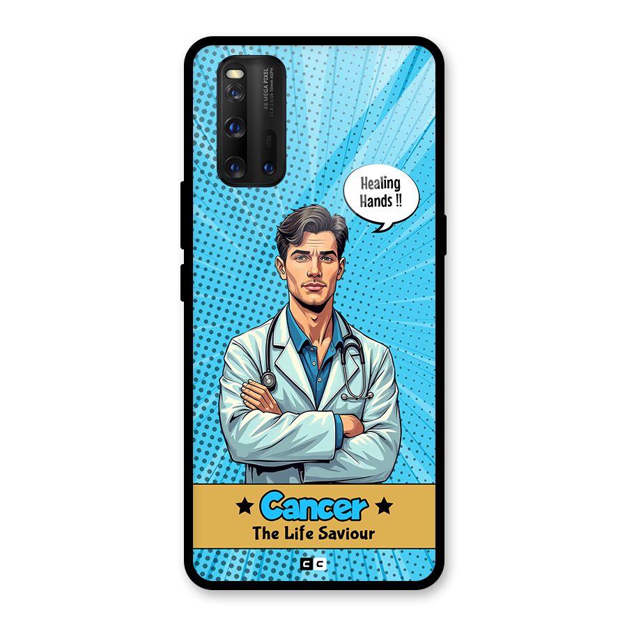 Saviour Cancer Glass Back Case for Vivo iQOO 3