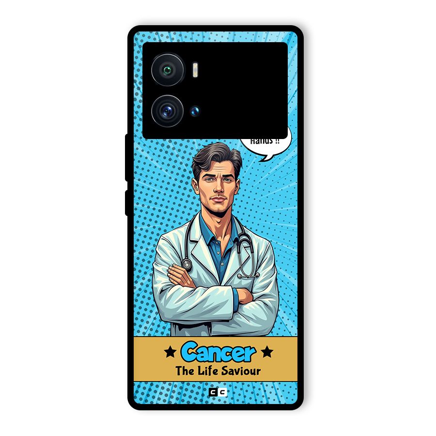Saviour Cancer Glass Back Case for Vivo iQOO 9 Pro