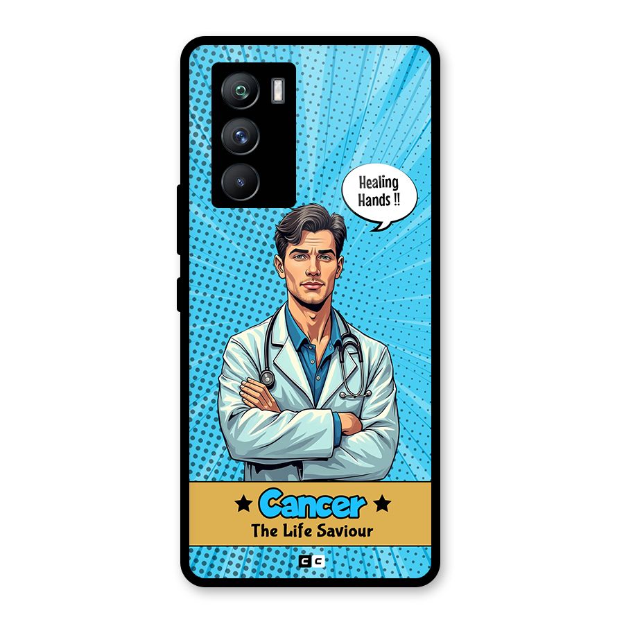 Saviour Cancer Glass Back Case for Vivo iQOO 9 SE