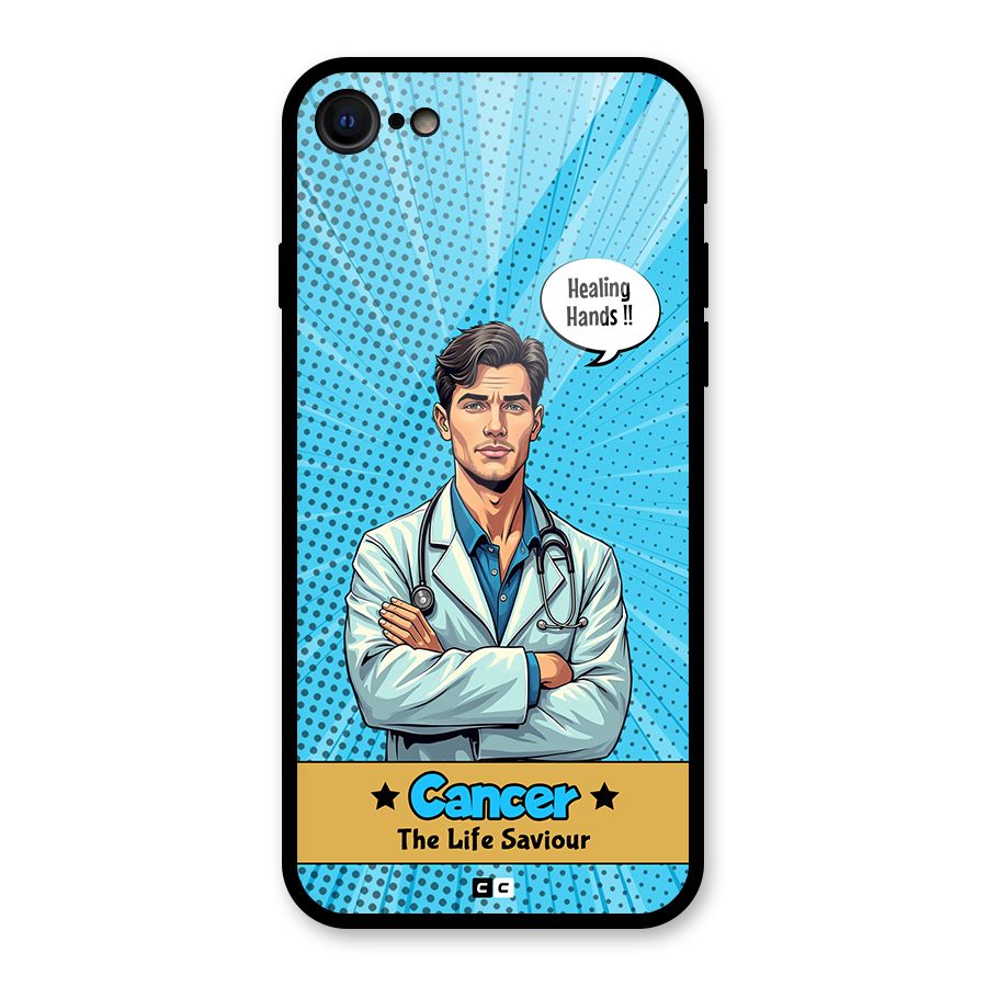 Saviour Cancer Glass Back Case for iPhone 7