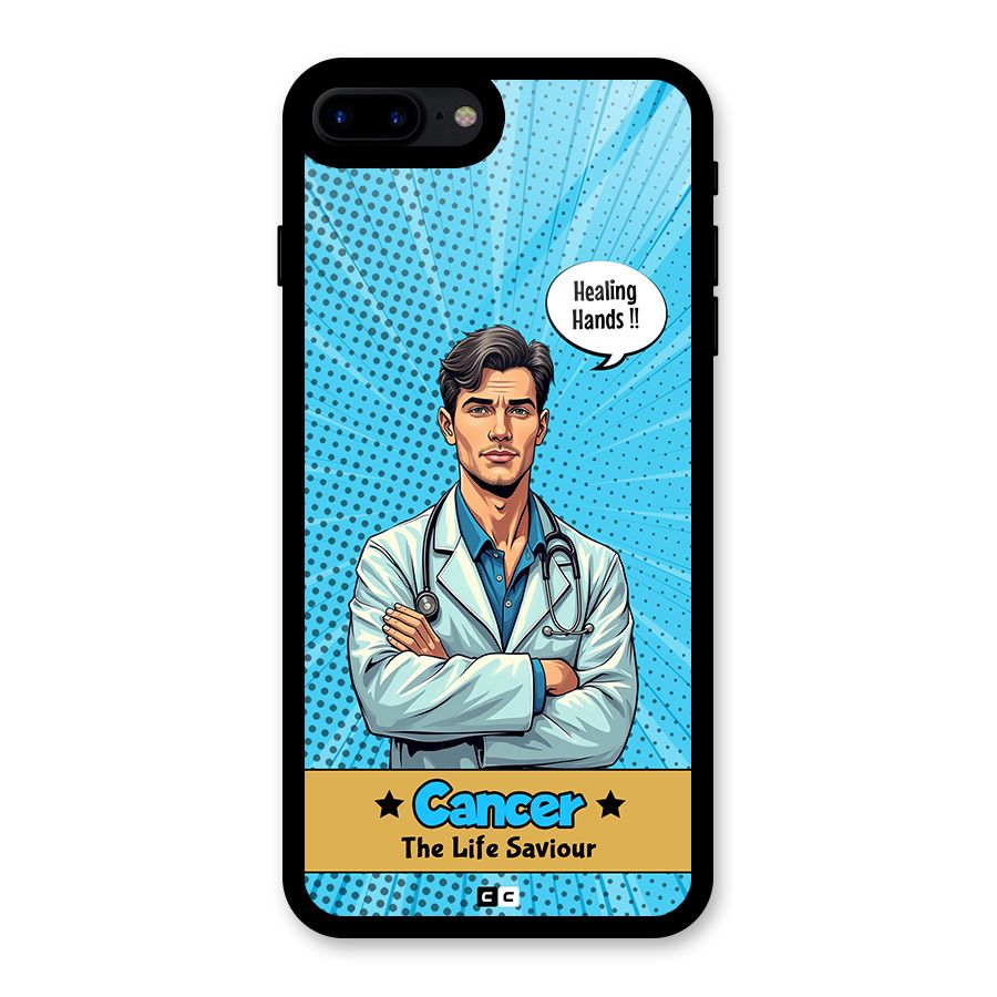 Saviour Cancer Glass Back Case for iPhone 8 Plus