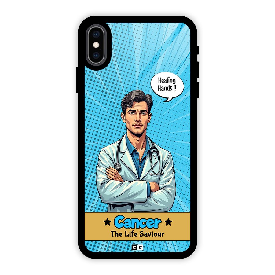 Saviour Cancer Glass Back Case for iPhone XS Max