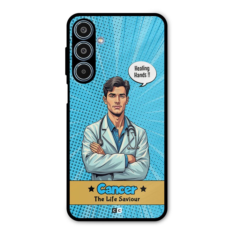 Saviour Cancer Metal Back Case for Galaxy M35