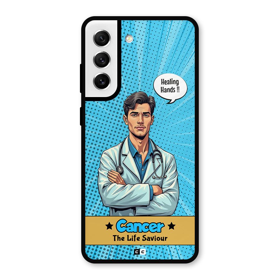 Saviour Cancer Metal Back Case for Galaxy S21 FE 5G