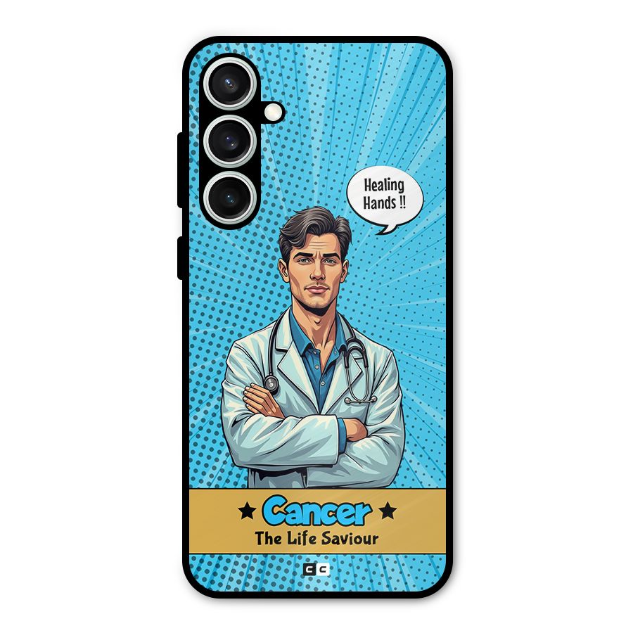 Saviour Cancer Metal Back Case for Galaxy S23 FE
