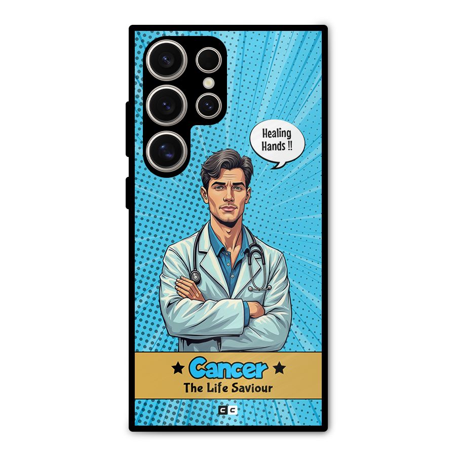 Saviour Cancer Metal Back Case for Galaxy S24 Ultra