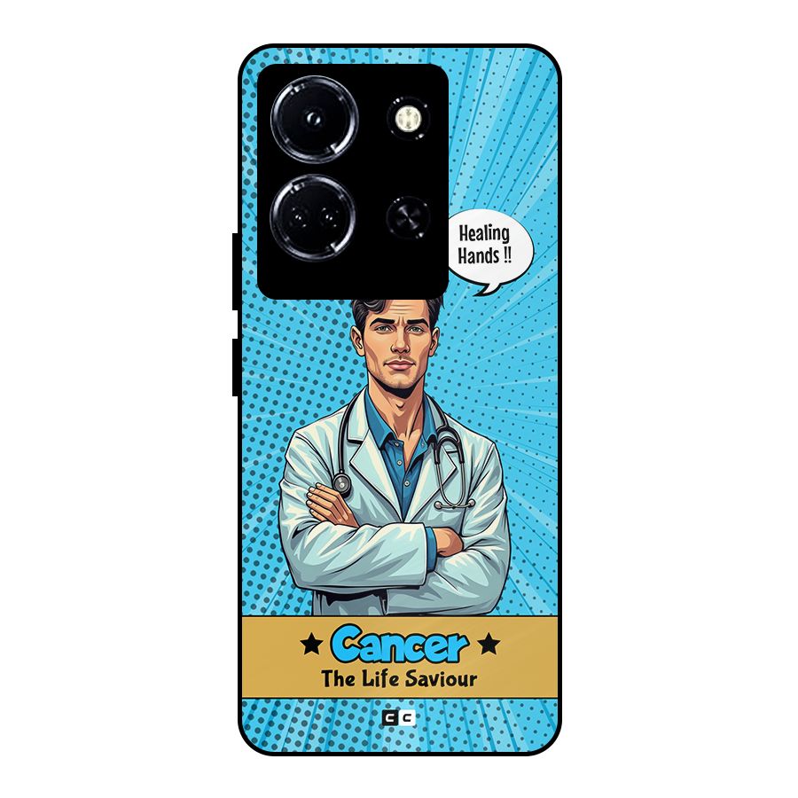 Saviour Cancer Metal Back Case for Infinix Note 30 5G