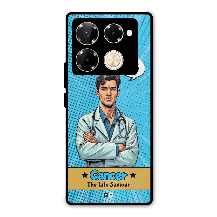 Saviour Cancer Metal Back Case for Infinix Note 40 Pro