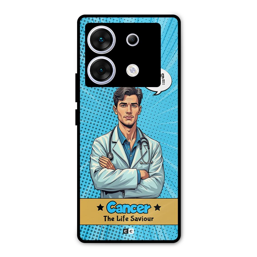 Saviour Cancer Metal Back Case for Infinix Zero 30 5G