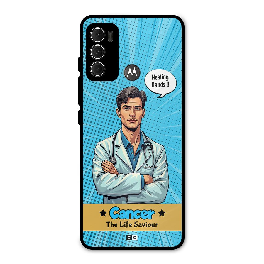 Saviour Cancer Metal Back Case for Moto G60