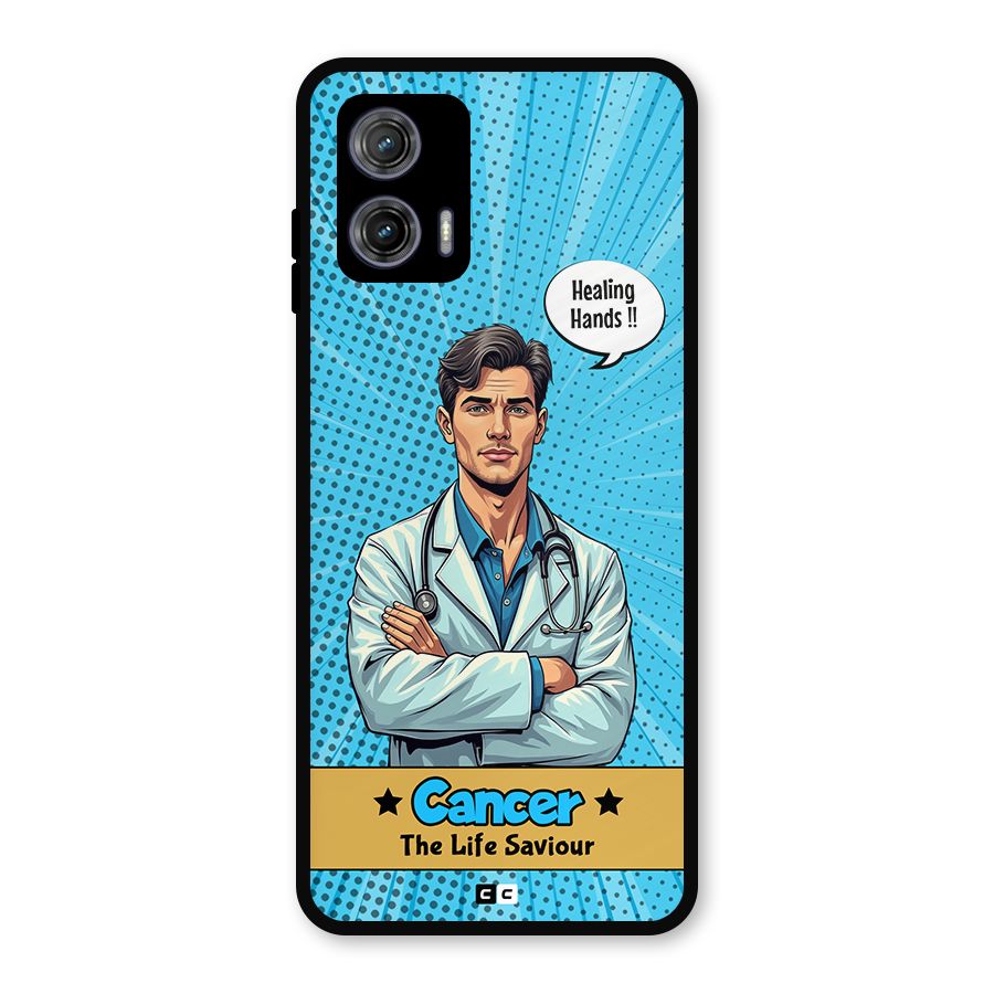 Saviour Cancer Metal Back Case for Moto G73