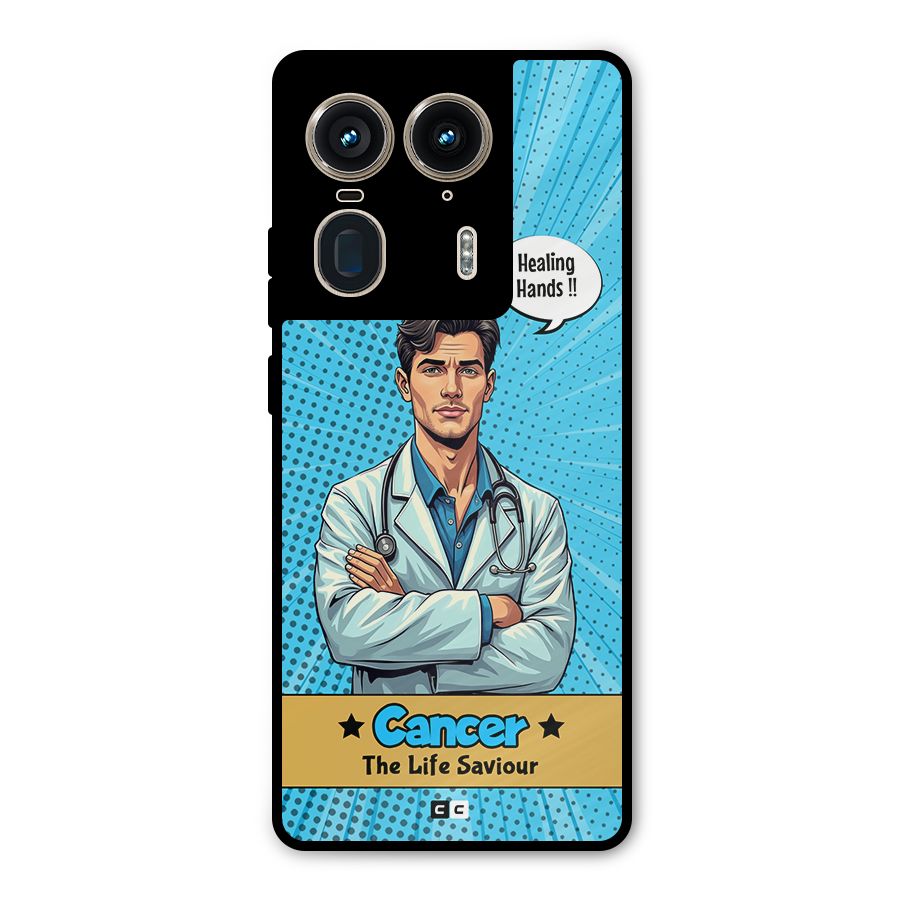 Saviour Cancer Metal Back Case for Motorola Edge 50 Ultra