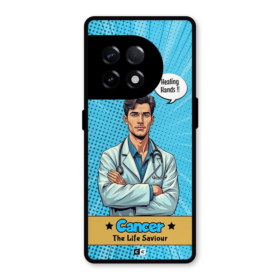Saviour Cancer Metal Back Case for OnePlus 11R