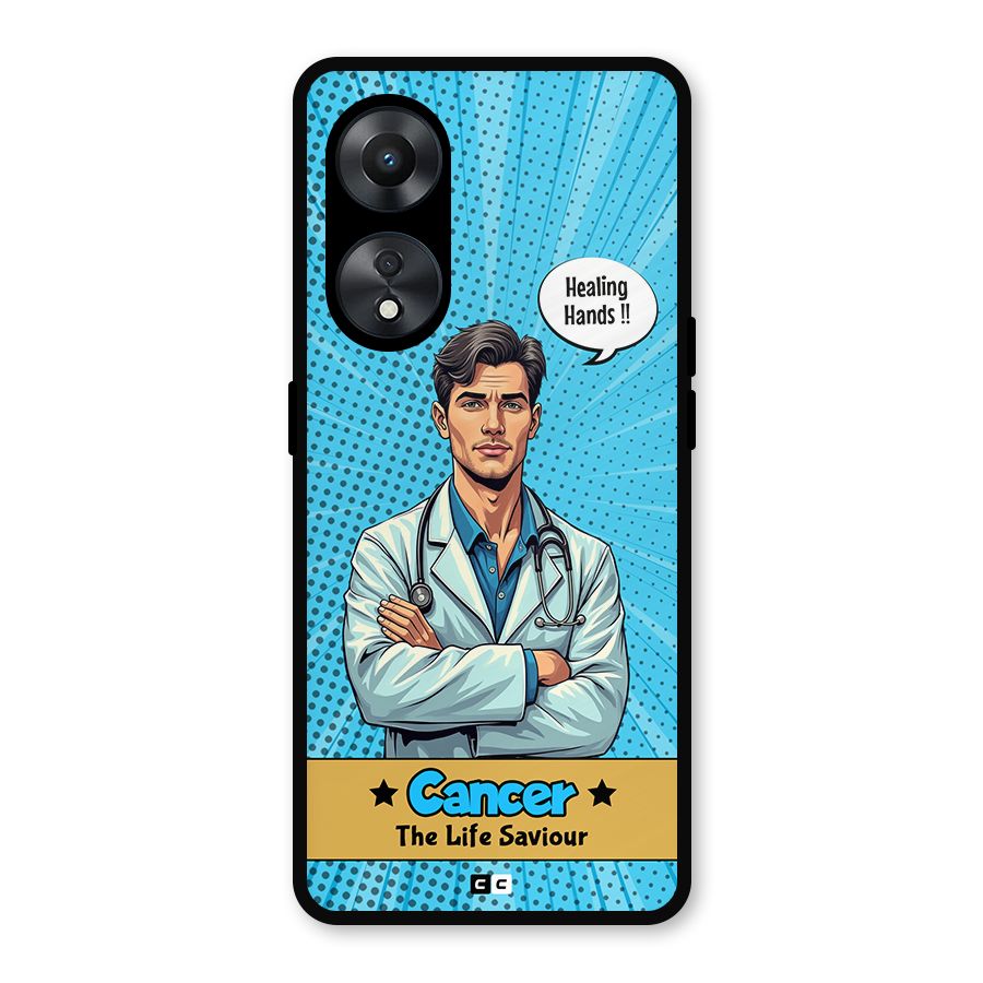 Saviour Cancer Metal Back Case for Oppo A78