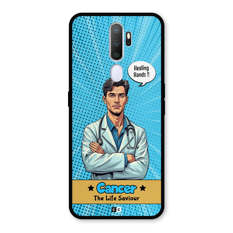 Saviour Cancer Metal Back Case for Oppo A9 (2020)