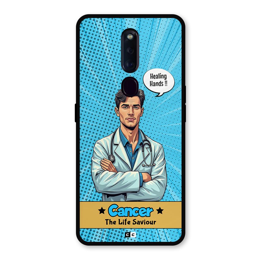Saviour Cancer Metal Back Case for Oppo F11 Pro