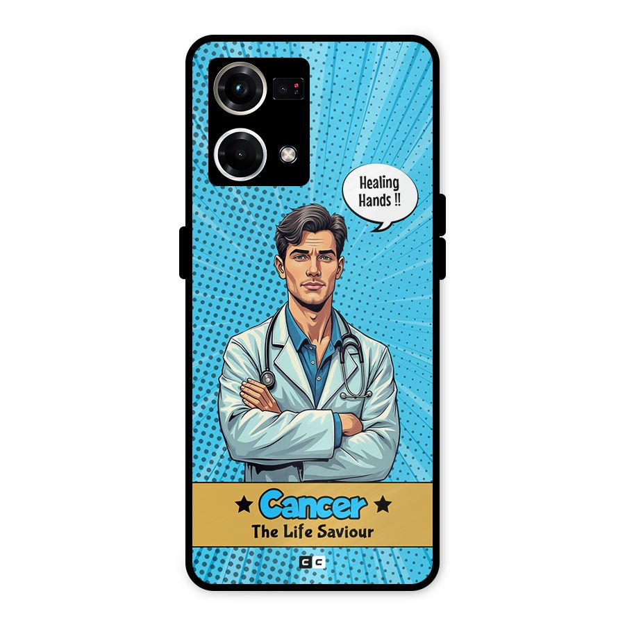 Saviour Cancer Metal Back Case for Oppo F21 Pro 4G
