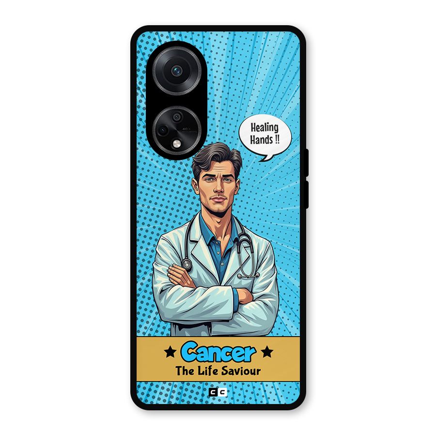 Saviour Cancer Metal Back Case for Oppo F23