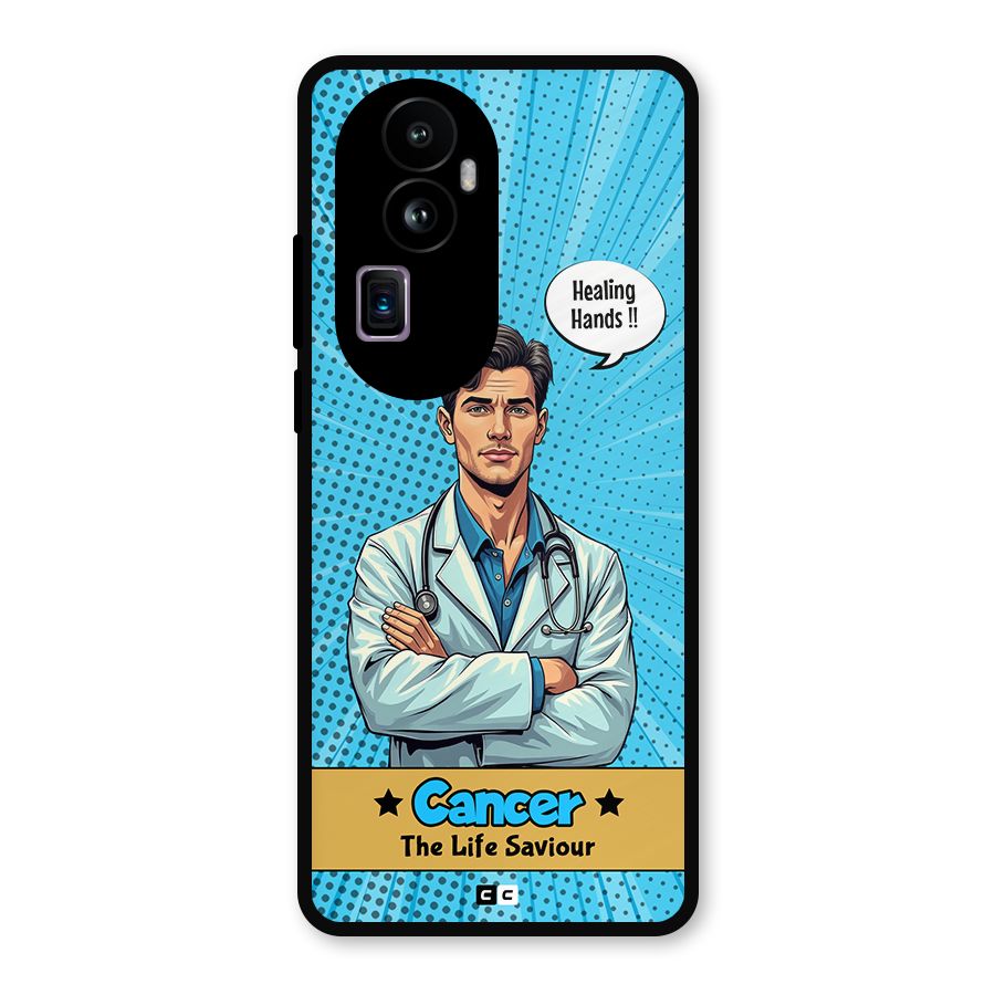 Saviour Cancer Metal Back Case for Oppo Reno10 Pro Plus