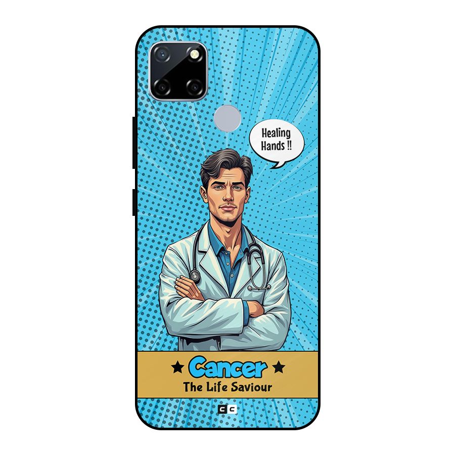 Saviour Cancer Metal Back Case for Realme Narzo 30A