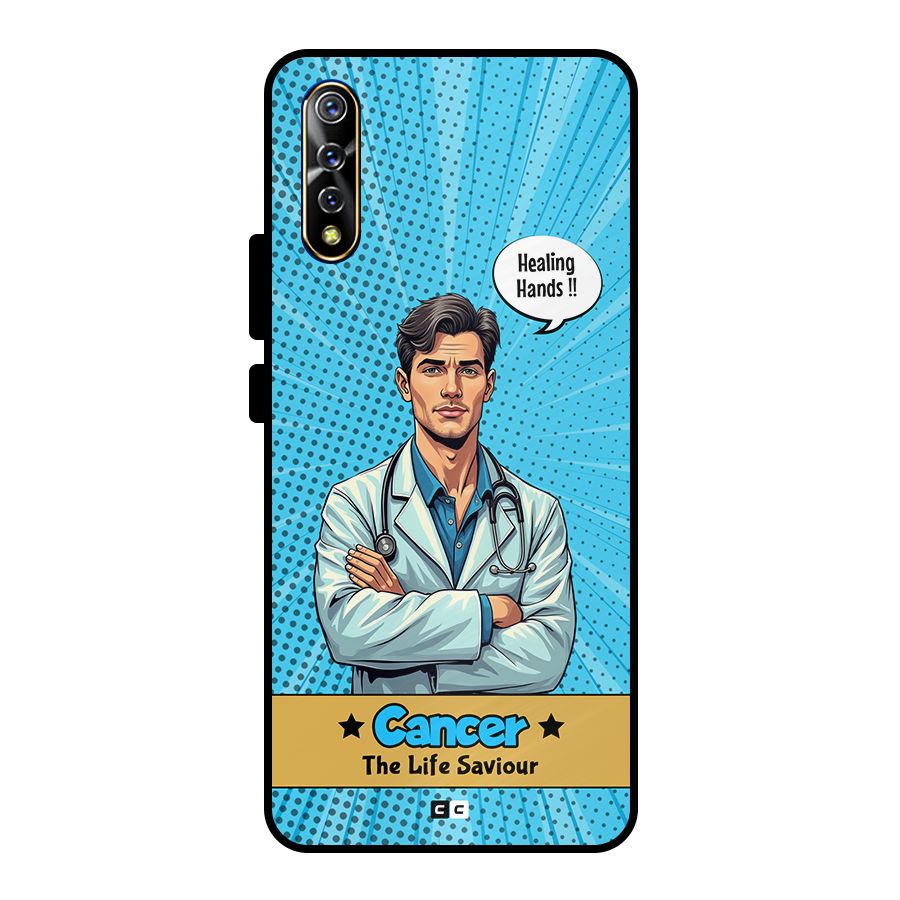 Saviour Cancer Metal Back Case for Vivo S1