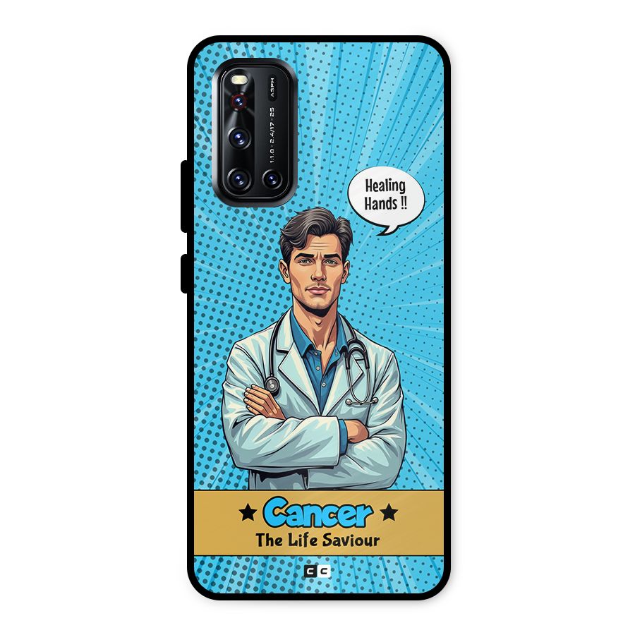 Saviour Cancer Metal Back Case for Vivo V19