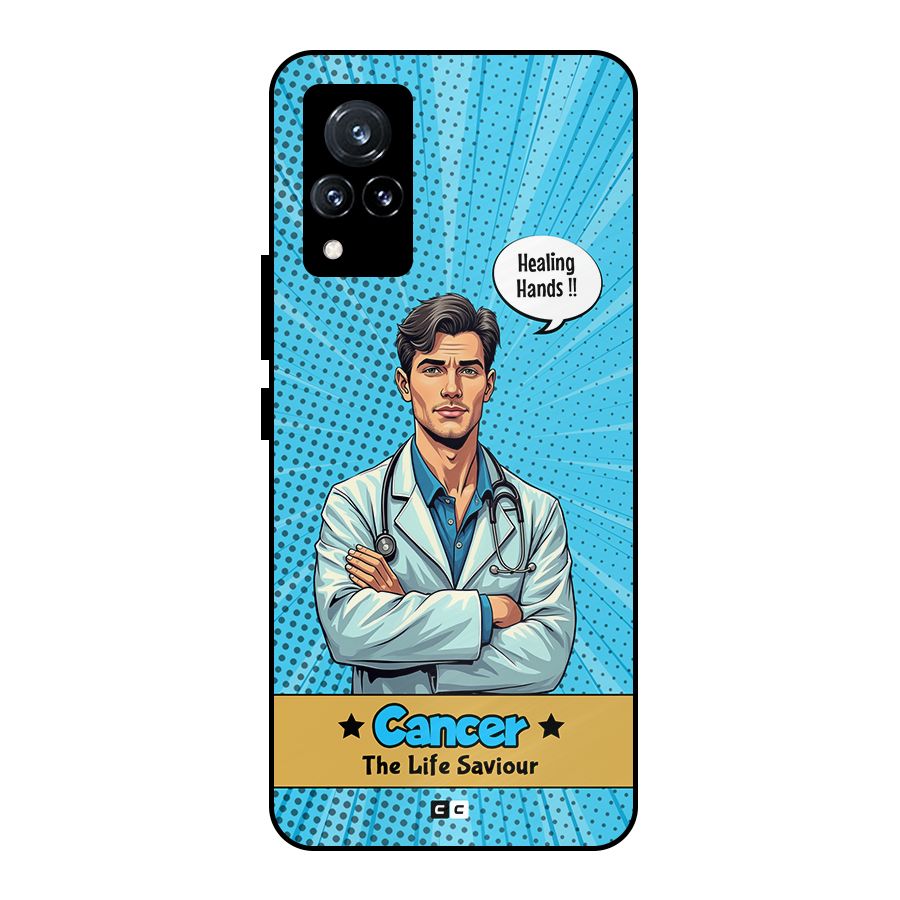 Saviour Cancer Metal Back Case for Vivo V21 5G