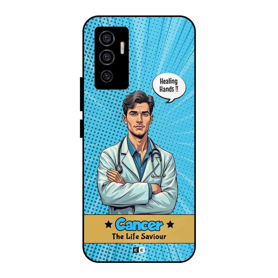 Saviour Cancer Metal Back Case for Vivo V23e