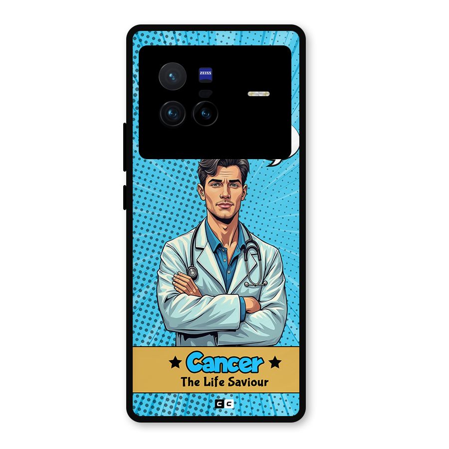 Saviour Cancer Metal Back Case for Vivo X80