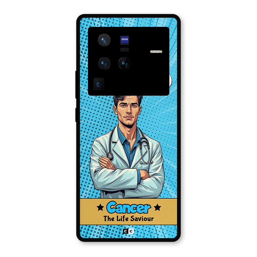 Saviour Cancer Metal Back Case for Vivo X80 Pro