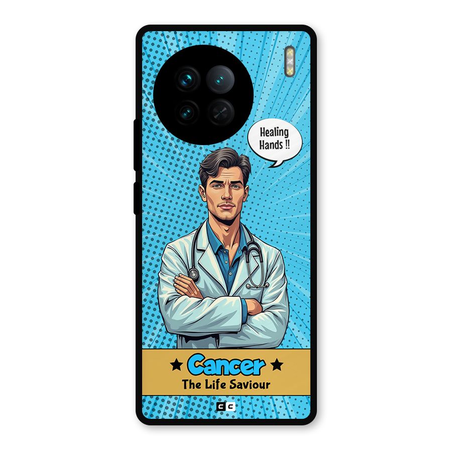 Saviour Cancer Metal Back Case for Vivo X90