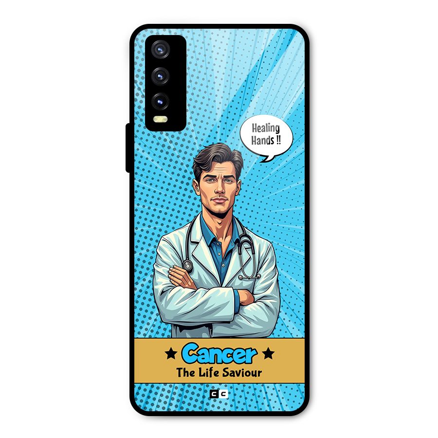 Saviour Cancer Metal Back Case for Vivo Y20