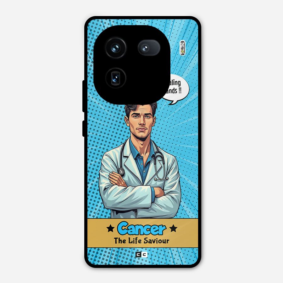 Saviour Cancer Metal Back Case for iQOO 12