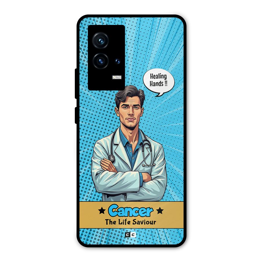 Saviour Cancer Metal Back Case for iQOO 9 5G