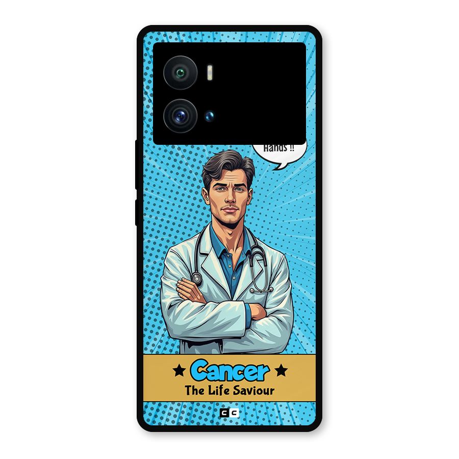 Saviour Cancer Metal Back Case for iQOO 9 Pro