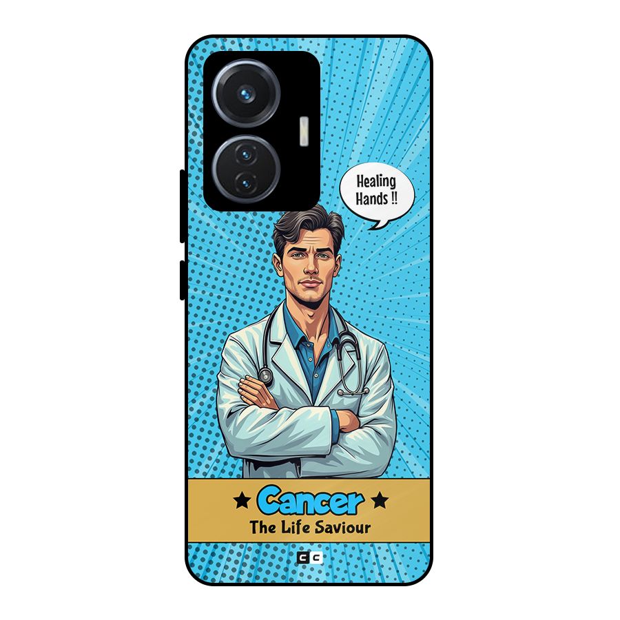 Saviour Cancer Metal Back Case for iQOO Z6 44W
