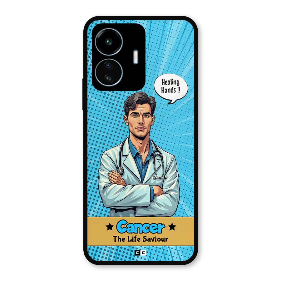 Saviour Cancer Metal Back Case for vivo iQOO Z6 Lite 5G