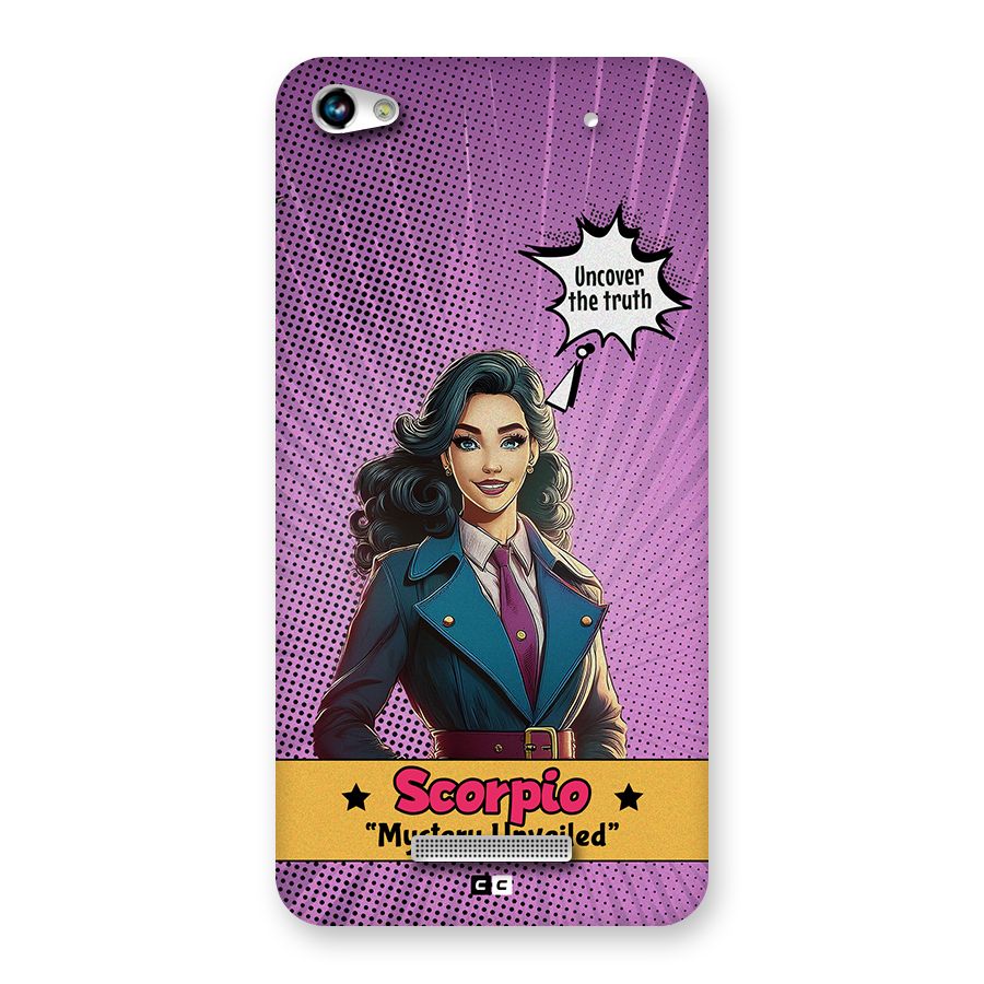 Scorpio Mystery Back Case for Canvas Hue 2 A316