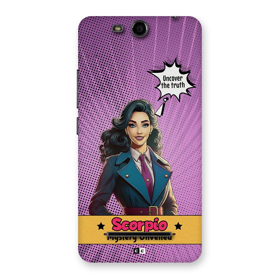 Scorpio Mystery Back Case for Canvas Juice 3 Q392