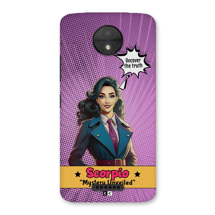 Scorpio Mystery Back Case for Moto C